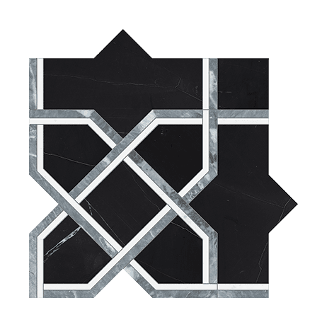 Utopio Madina Monochromo - Marble Mosaic