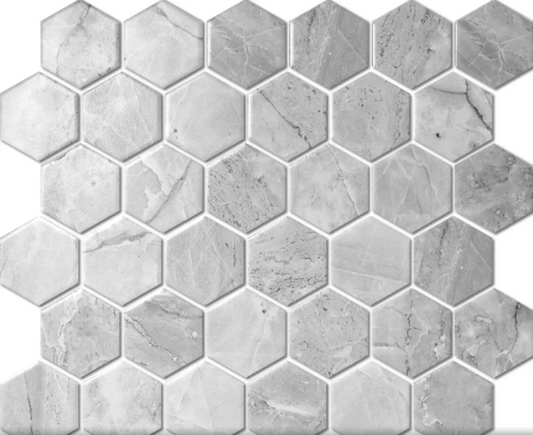 Grey Hexagon 2"