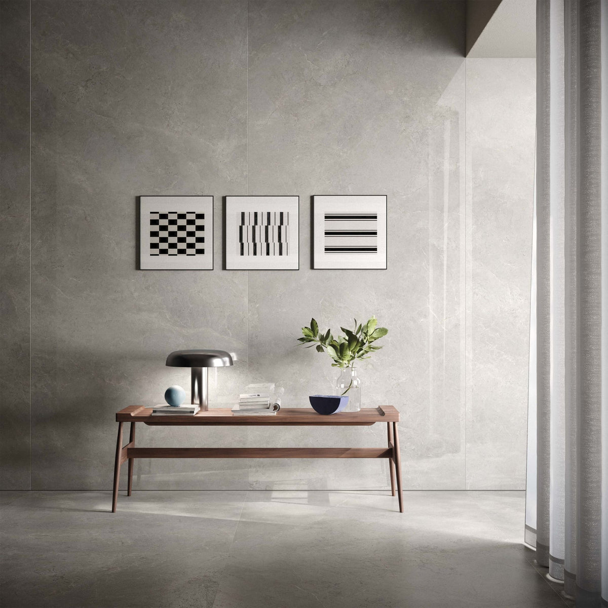 Imperial Stone Grey coloured-body porcelain stone-look tile