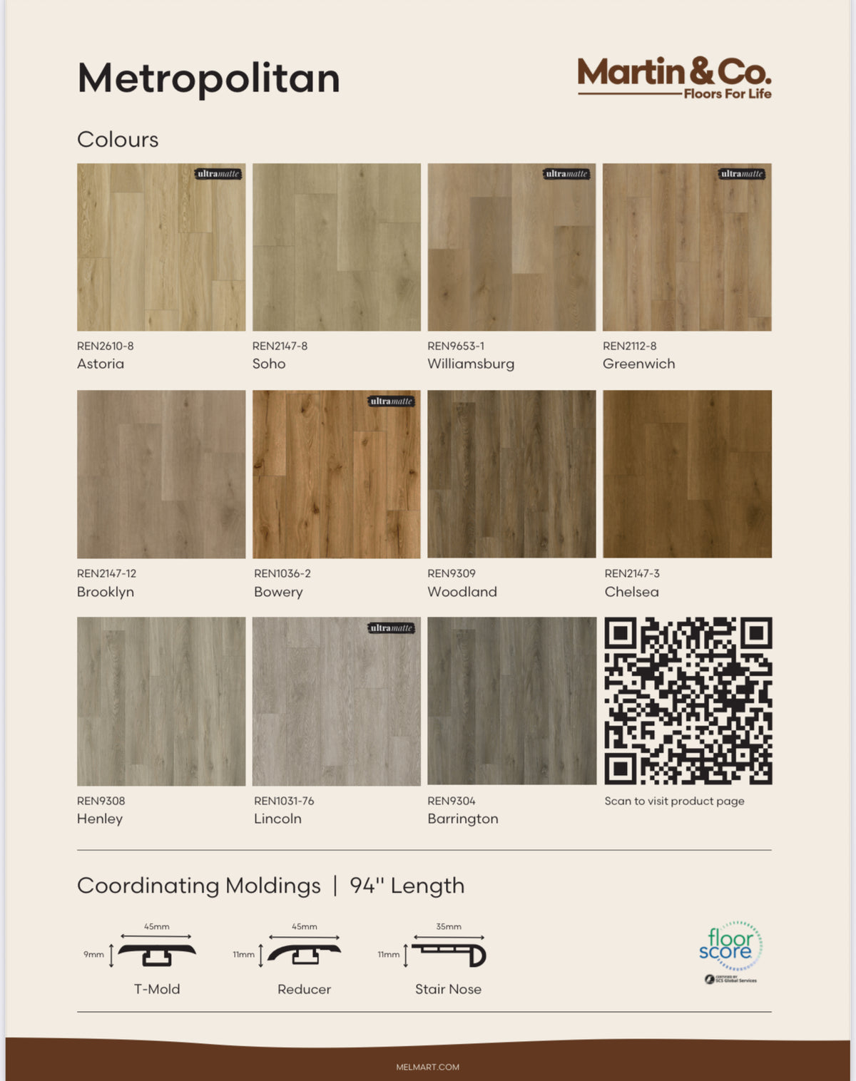 Metropolitan WPC 9x60 Luxury Vinyl Plank Flooring