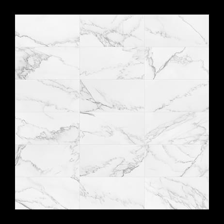 Lumino Bianco Porcelain Tile 12 x 24 in Heritage Texture