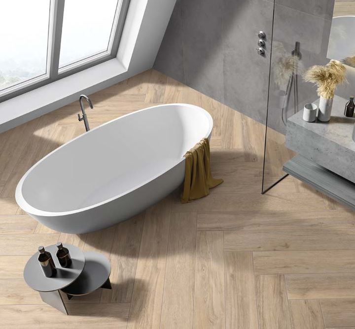 Klima White Rectified Porcelain Plank