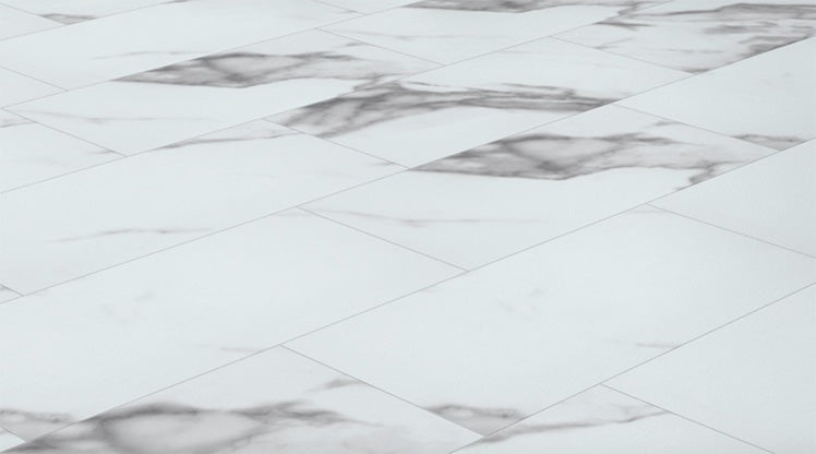 Bianco Carrara Smart Tile Click Vinyl Flooring