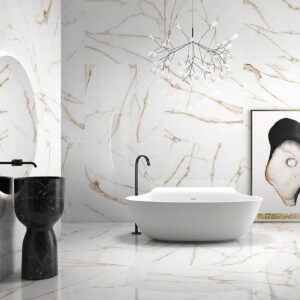 Sarana Brera Gold Porcelain Tile 60x60cm - Sarana Tile