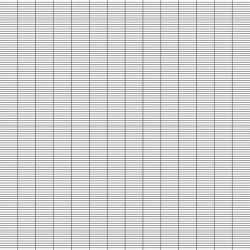 Avenue Bianco porcelain strip mosaic 0.5x6