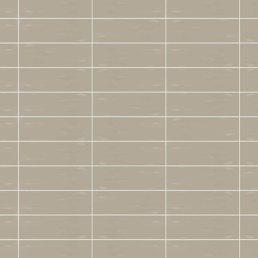 Basato Beige Wavy Ceramic Subway Wall Tile 4x12