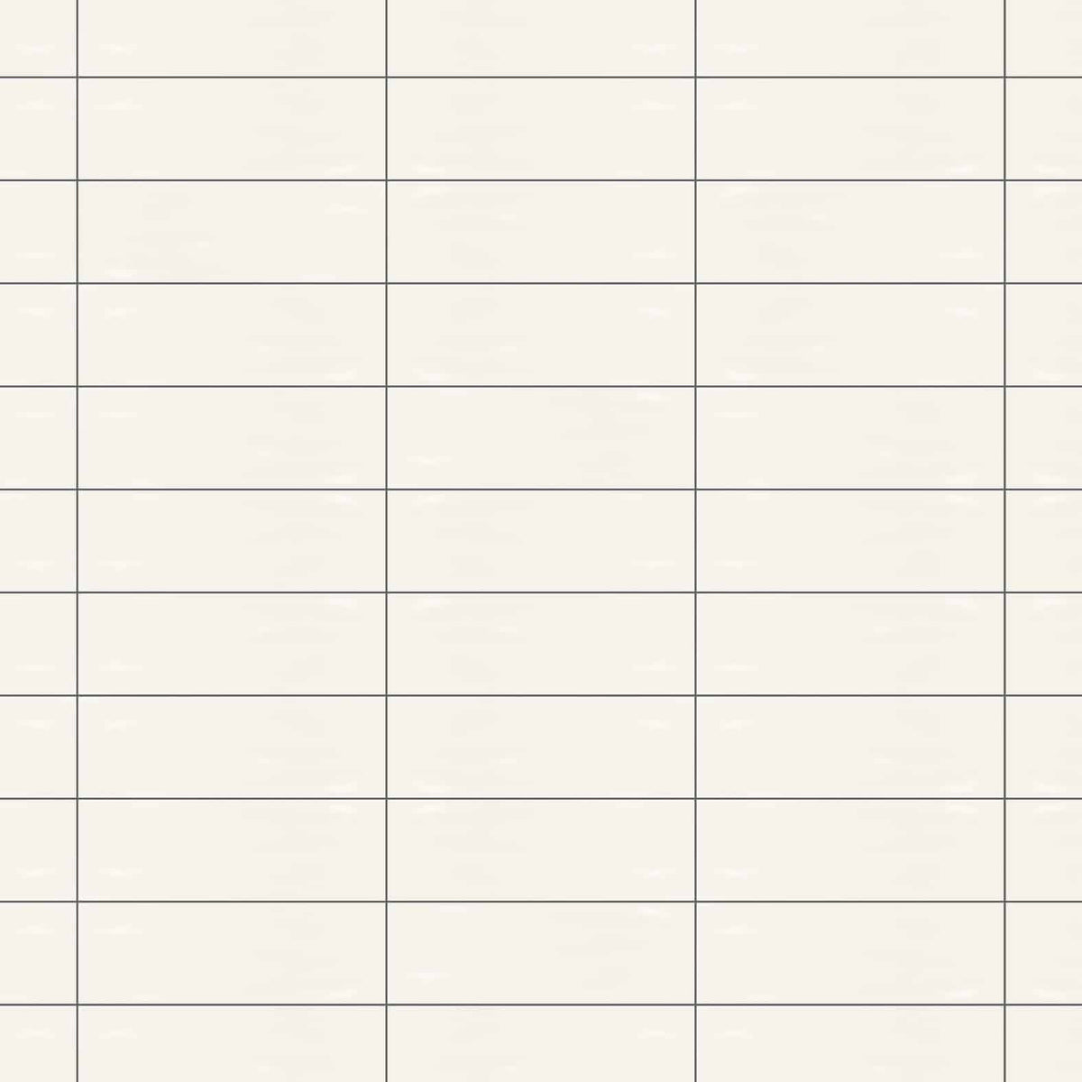 Basato Bianco wavy ceramic subway wall tile 4x12
