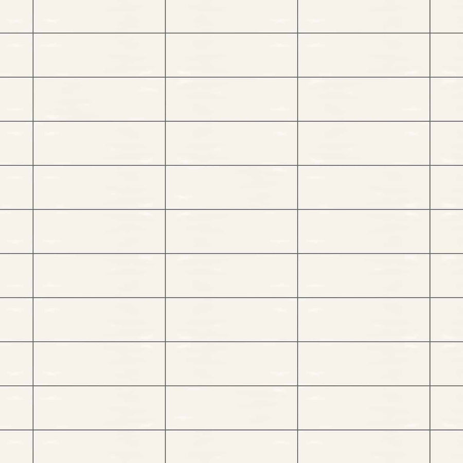 Basato Bianco Wavy Ceramic Subway Wall Tile 4x12