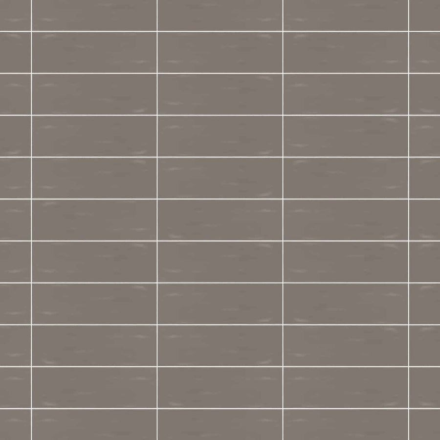 Basato Cenere Wavy Ceramic Subway Wall Tile 4x12