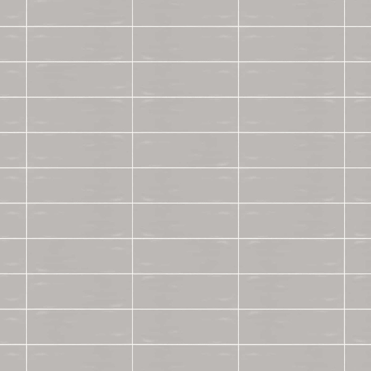 Basato Grigio wavy ceramic subway wall tile 4x12
