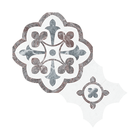 Utopio Fleur Blush - Marble Mosaic