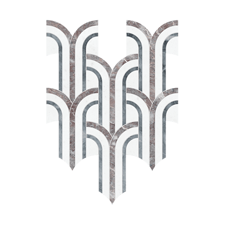 Utopio Florence Blush - Marble Mosaic