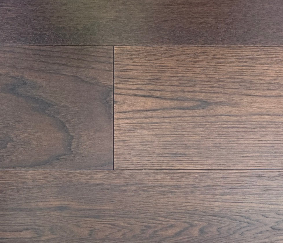 NAF Engineered Hickory 7.5in Wirebrushed Flooring - Cacao