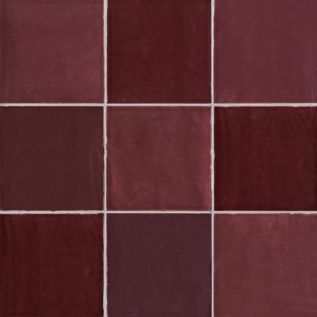 Color Art Burgundy Ceramic Wall Tile