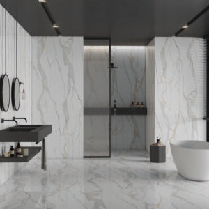 Sarana Endless Love Prisma Statuario Porcelain Tile 24x48 - Sarana Tile