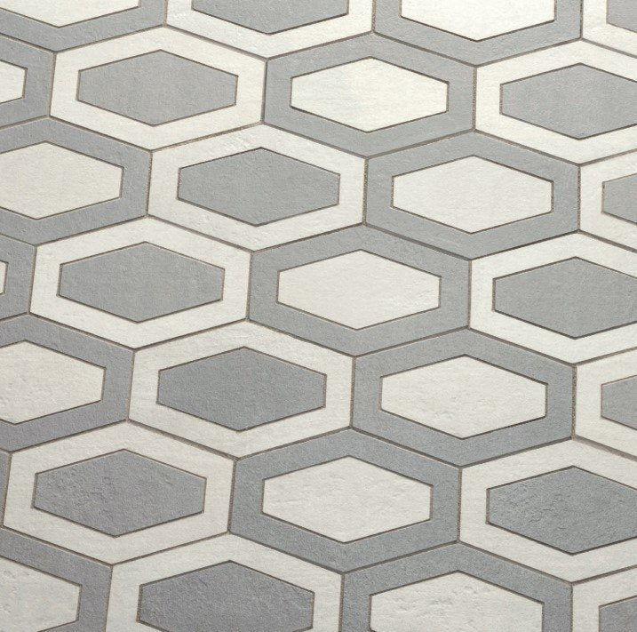 Factory Grey/White Matte Porcelain Tile