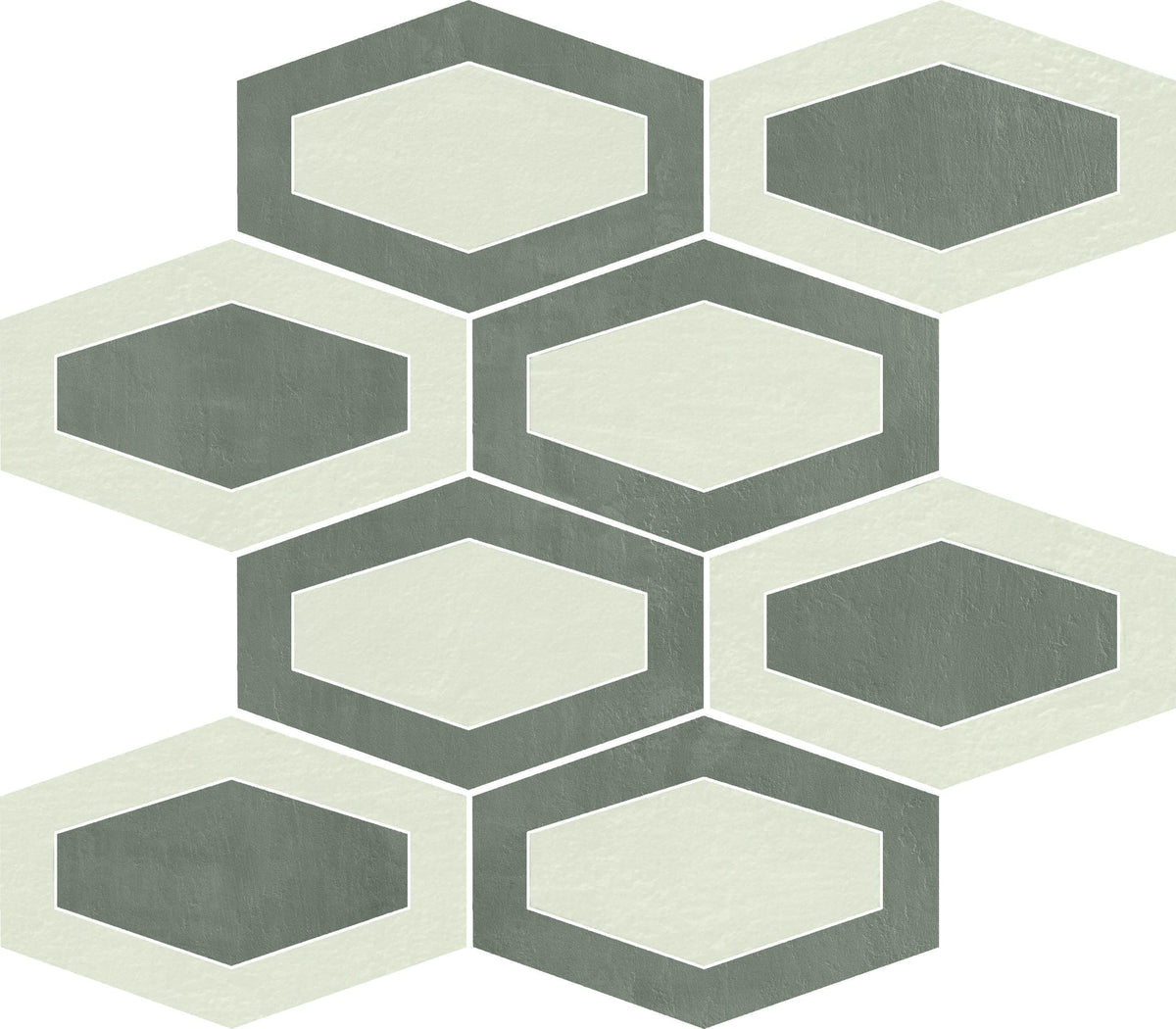 Factory Smoke/White Matte Porcelain Tile