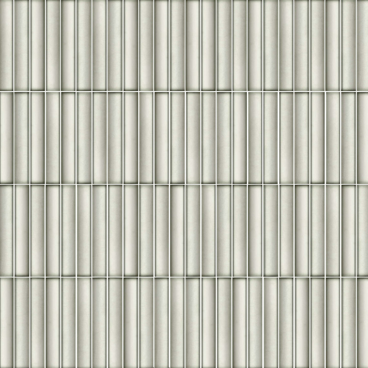 Kanji Snow glossy porcelain brick wall tile 4.5x9