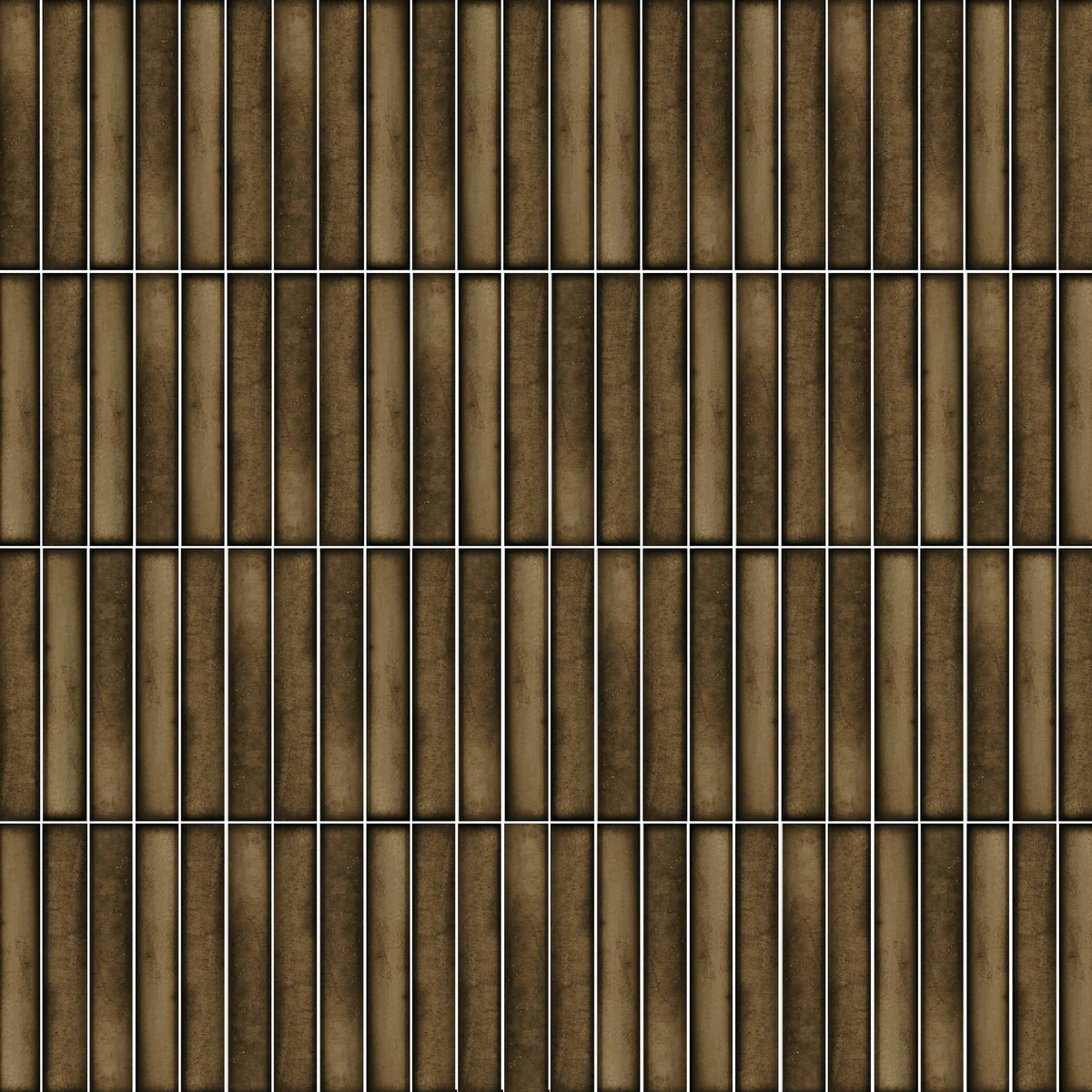 Kanji Walnut glossy porcelain brick wall tile 4.5x9