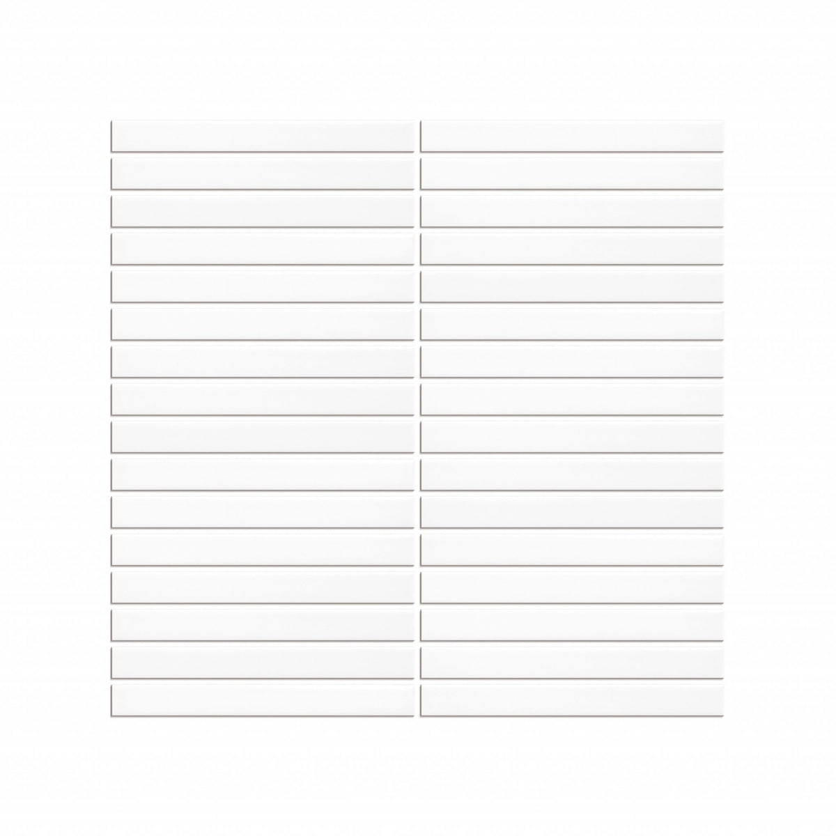 KitKat White Ceramic Wall Tile