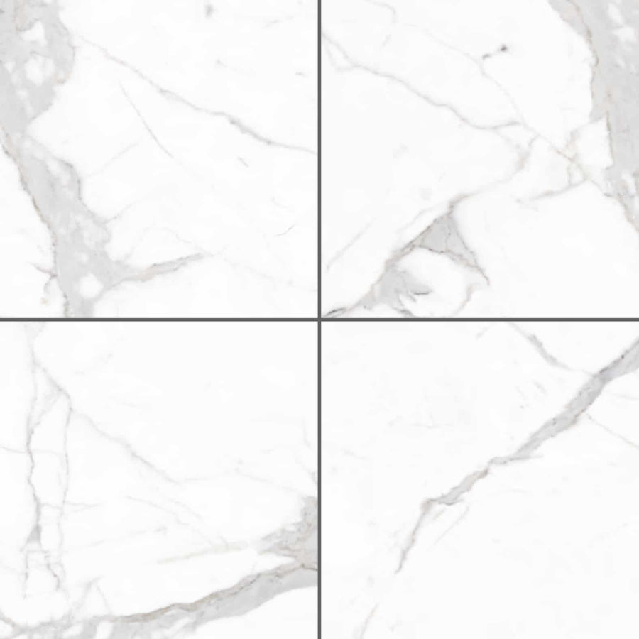Marmi Classici Bianco Calacatta Marble-Look Full-Body Porcelain Tile