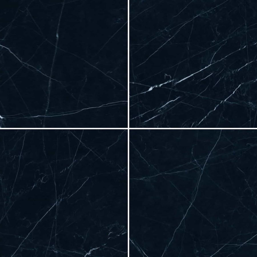 Marmi Classici Nero Marquinia Marble-Look Full-Body Porcelain Tile