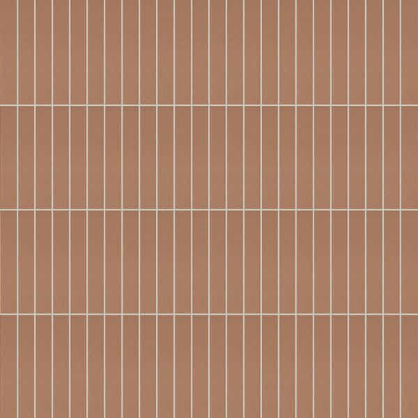 Matera Terra Matte Full-Body Porcelain Mosaic 1x6