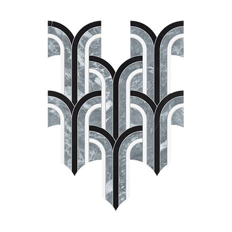 Utopio Florence Monochromo - Marble Mosaic