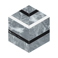 Utopio Hexo Monochromo - Marble Mosaic