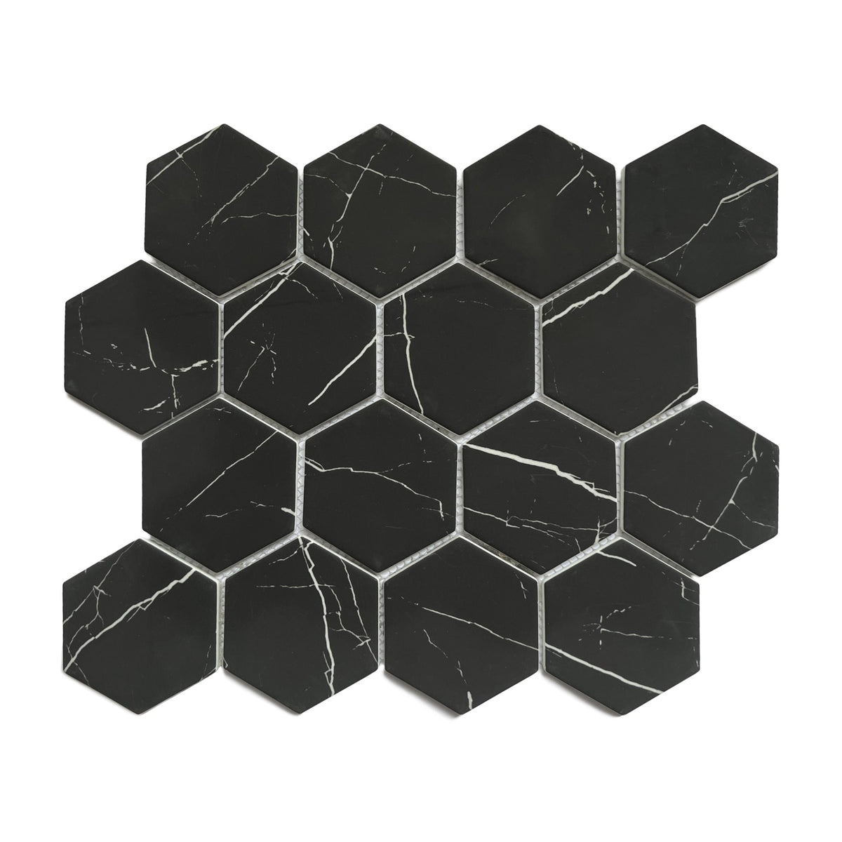 Murano Nero Marquina Matte Glass Tile