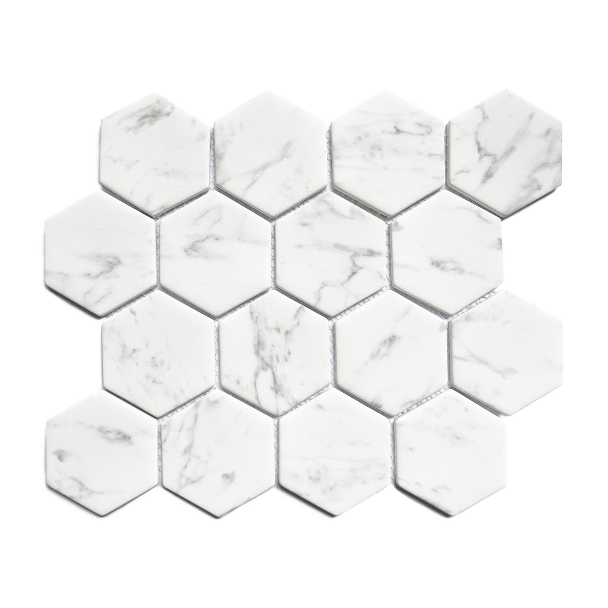 Murano Statuario Matte Glass Tile