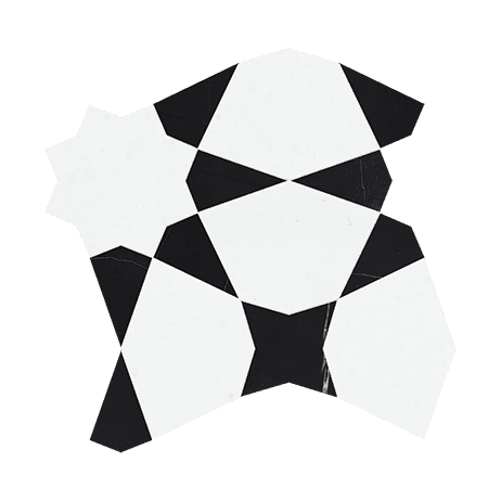 Utopio Stellar Nero - Marble Mosaic