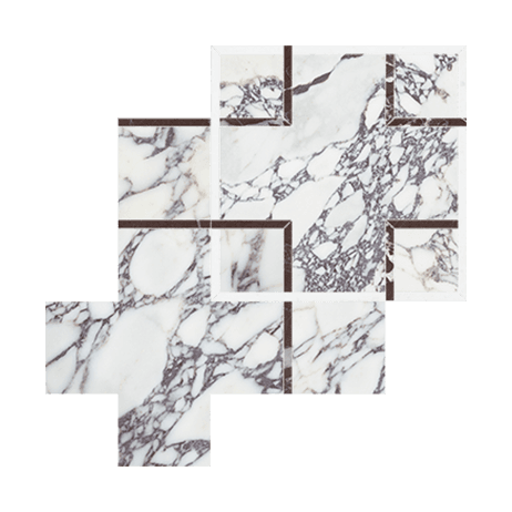 Utopio Scema Orchid - Marble Mosaic