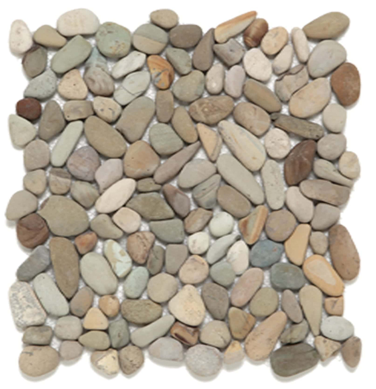Petite Pebbles Rocky Shore Matte Natural Stone Tile