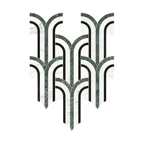 Utopio Florence Pine - Marble Mosaic