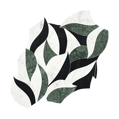 Utopio Lush Pine - Marble Mosaic