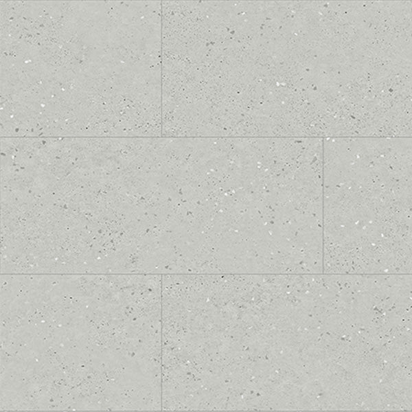 Endeavour Tile Terrazzo Cemento glue-down vinyl tile 12x24