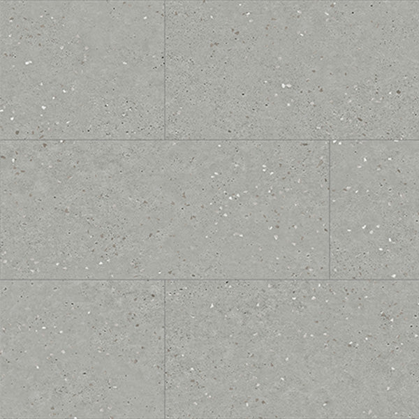Endeavour Tile Terrazzo Grigio glue-down vinyl tile 12x24