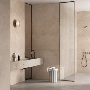 Sarana Frame Work Beige Porcelain Tile 30x60cm - Sarana Tile