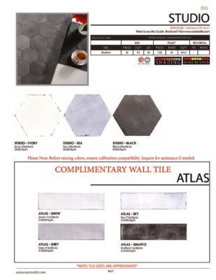Studio Black Porcelain Tile