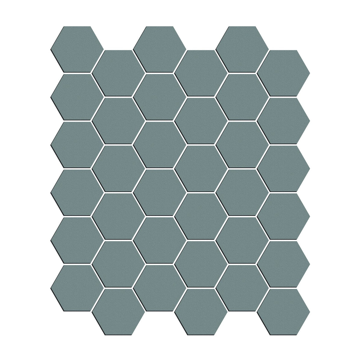 Trend Dark Grey Hexagon Matte Porcelain Tile