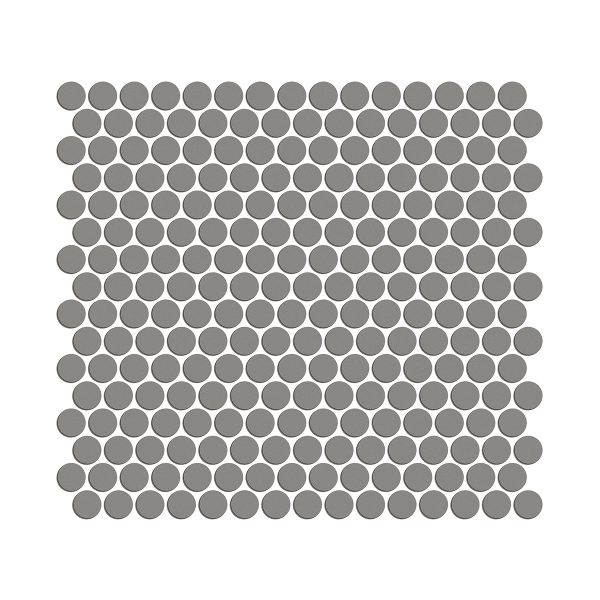 Trend Dark Grey Penny Matte Porcelain Tile