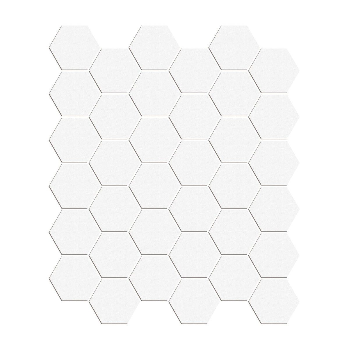Trend White Hexagon Matte Porcelain Tile