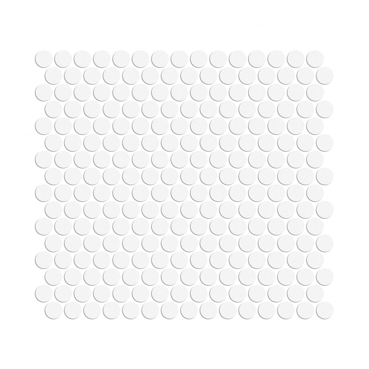 Trend White Penny Matte Porcelain Tile