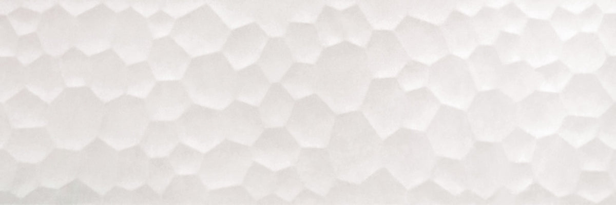 Unik Bubbles White Matt Ceramic Wall Tile