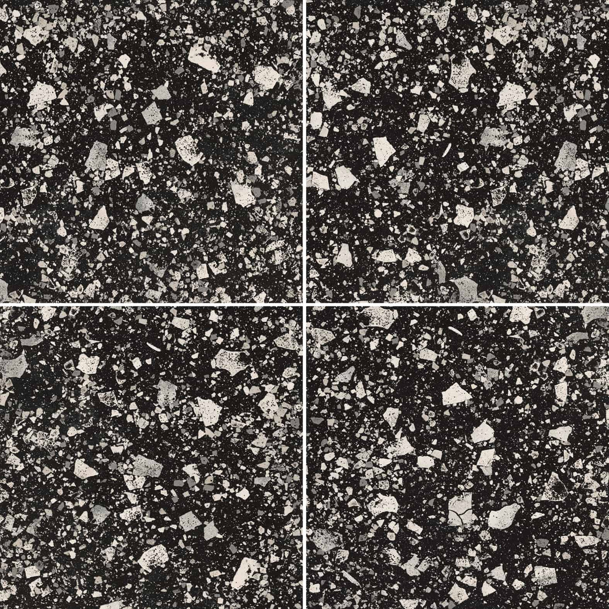 Venice Villa Graphite terrazzo-look full-body porcelain tile