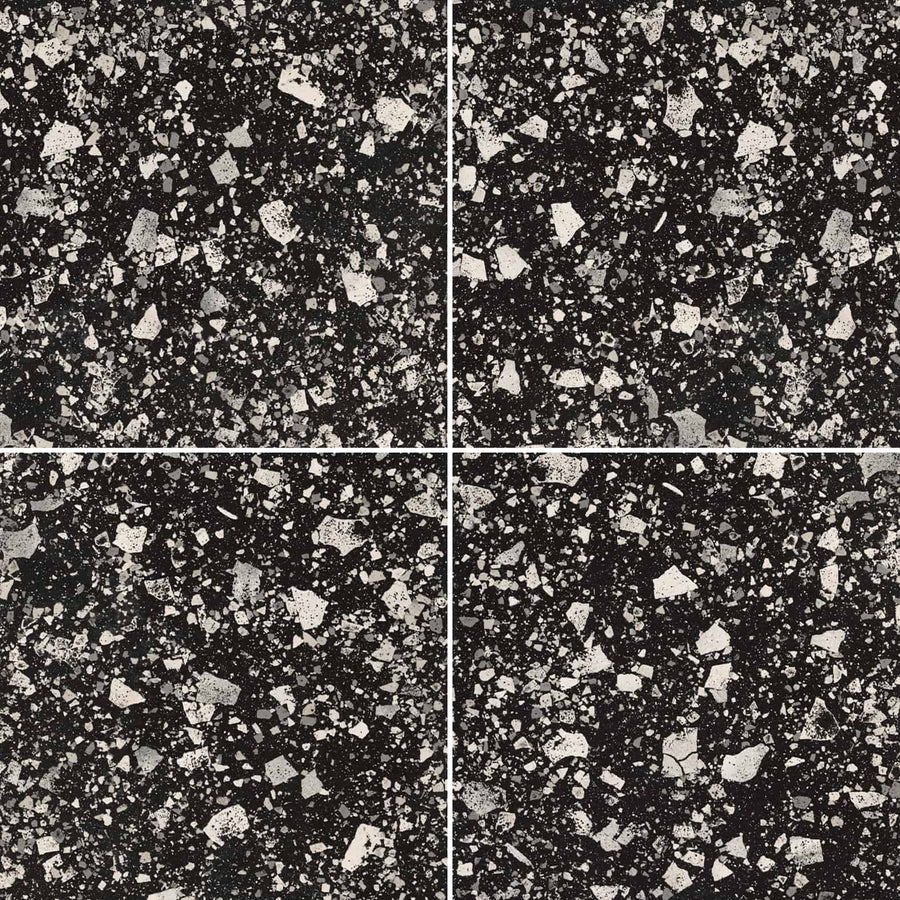 Venice Villa Graphite Terrazzo-Look Full-Body Porcelain Tile