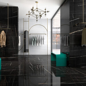 Sarana Geo Slabs Noir Porcelain Tile 120x280cm - Sarana Tile