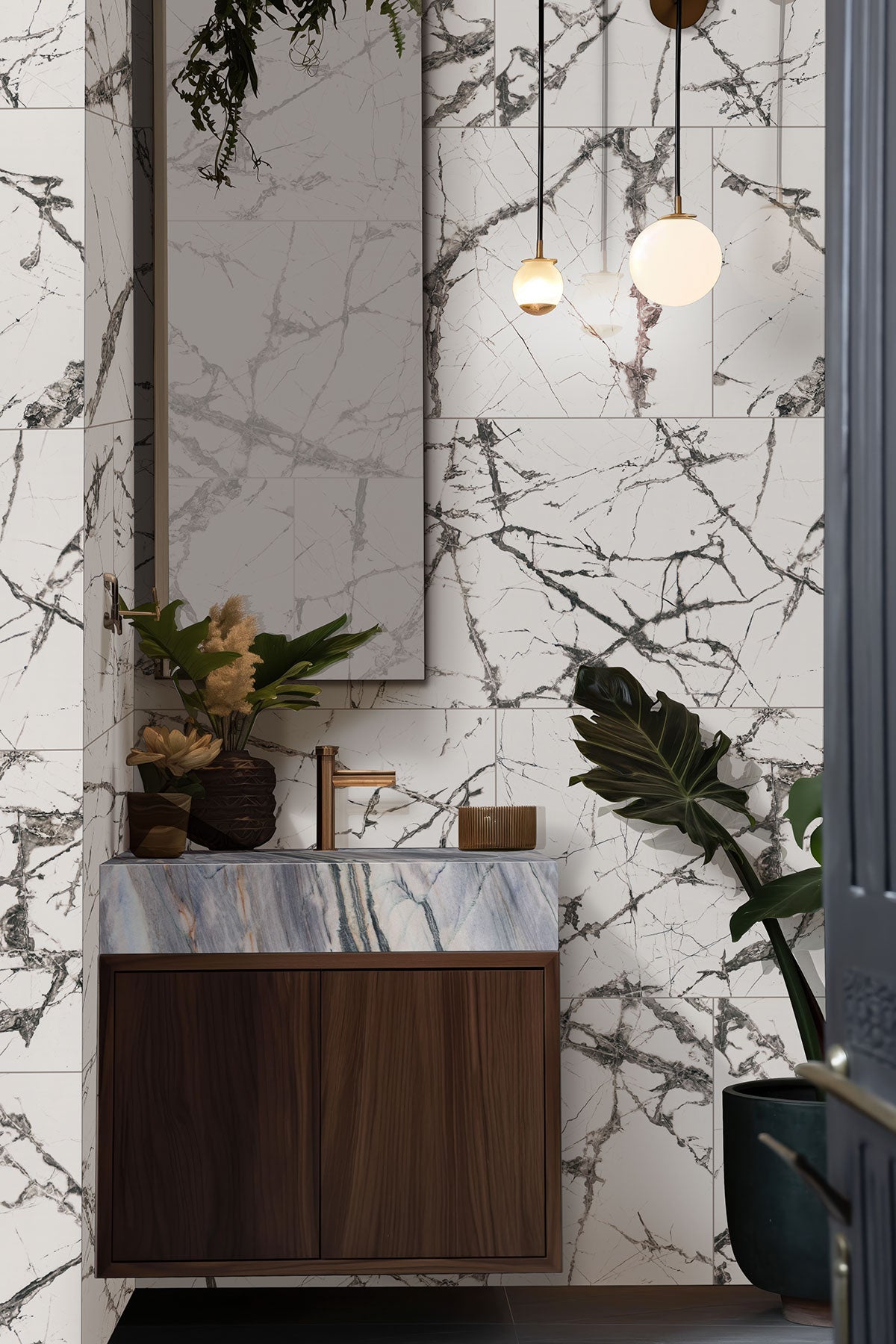Exotika Lux Iceberg 24 x 48 Polished Porcelain Tile