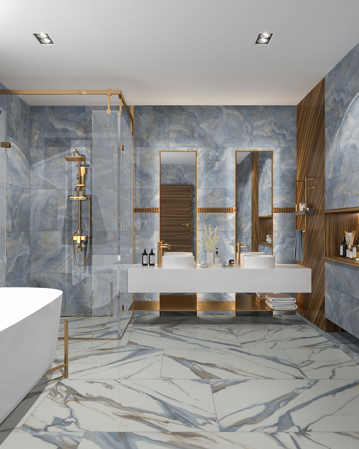 Exotika Oceano 24 x 48 Polished Porcelain Tile